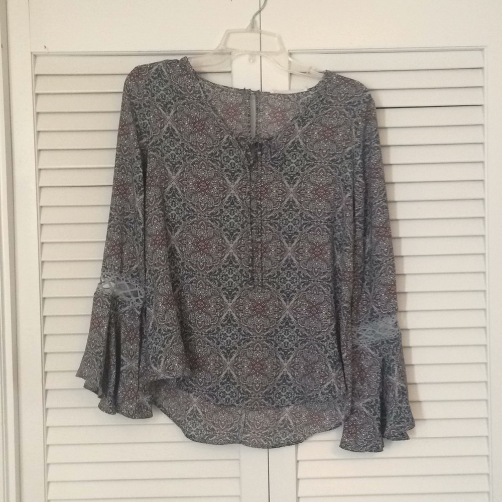Hippie rose boho top